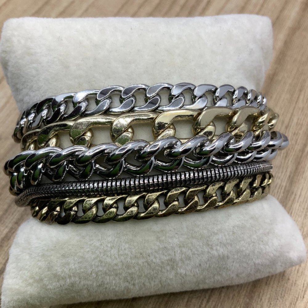 Jenny Bird Austin Mixed Metal Chain Multi Strands Bracelet